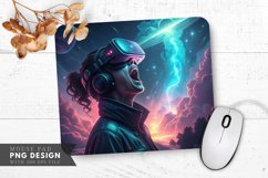 Cosmic Excitement Futuristic Adventure Mouse Pad PNG Design Product Image 1