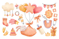 Baby Newborn Girl Accessories. It’s a Girl Product Image 1
