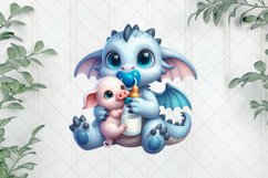 Baby Dragon Sublimation Clipart Product Image 1