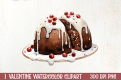 Watercolor Valentines Day Clipart, Christmas Clipart Product Image 1