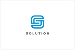 Letter S round logo design vector template Product Image 1