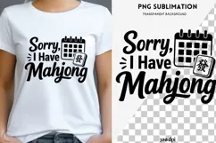 Mahjong quote png design for T-shirts Product Image 1