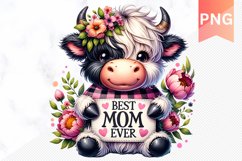 Best Mom Ever Sublimation - Mother&#039;s Day Clipart PNG Design Product Image 1