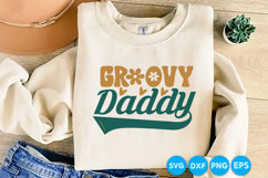 Groovy Daddy Father's day retro SVG Design Product Image 2