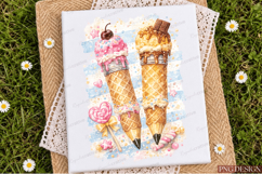 Sweet Ice Cream Pencil PNG Design | Cute Dessert School Subl Product Image 1