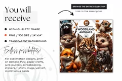 Badger png, Woodland animal Clipart, Autumn clipart, fall Product Image 2