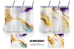 Alcohol Ink Gold Splashes| Tumbler Sublimation Wrap Product Image 2