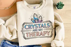 Crystals are my therapy Svg | Halloween Svg | Shirt Svg Product Image 1
