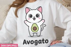 Avogato PNG, Funny Cat Sublimation PNG Product Image 2