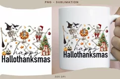 Happy Hallothanksmas PNG Digital Download for Sublimation Product Image 2