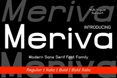 Meriva is a modern sans serif font Product Image 1