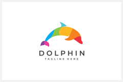 Dolphin Logo Design Vector Illustration Product Image 1