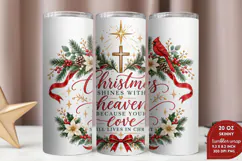 Emmanuel Christmas Tumbler Wrap, Christian Christmas 20oz Tu Product Image 2