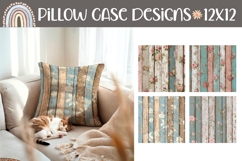 Wooden Pillow Case Template, Cute Floral Pillow Designs Product Image 1