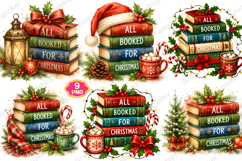 All Booked for Christmas PNG Clipart, Merry Christmas PNG Product Image 1