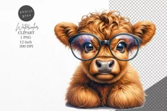 Highland cow clipart, Farm animals, Cow clipart Product Image 1