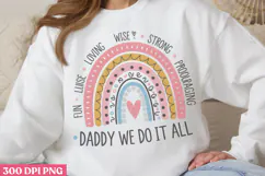 Daddy We Do It All PNG, Fathers Day Sublimation PNG Product Image 1