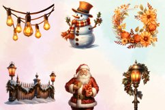 Warm Christmas Clipart Sublimation, Warm Christmas Clipart, Product Image 2