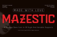 Mazestic Sans Product Image 1