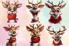 Funny Christmas Reindeer Clipart Sublimation, Christmas PNG Product Image 2