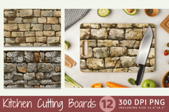 Stone Walls Cutting Boards sublimation Design Product Image 1
