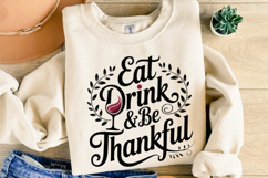 Eat Drink &amp; be Thankful Svg | Halloween Svg | Shirt Svg Product Image 2