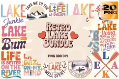 Retro Lake PNG Bundle 20 Vintage Product Image 1