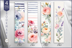 Bookmark with roses png |bookmark designs| flowers flora Product Image 1