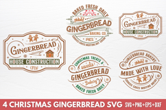 Christmas Gingerbread SVG Designs Product Image 1
