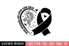 Never Apologise For Living Your Truth Svg Design Product Image 1