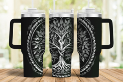 40oz Tumbler laser svg|Tumbler Celtic tree, Tree of Life Product Image 1