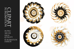 Golden ornamental rose badges and emblems clipart Product Image 1