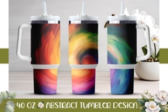 Colorful Swirl Tumbler Design, 40 Oz Tumbler Print Product Image 1