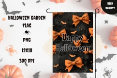 Halloween Bows Garden Flag, Happy Halloween Garden Flag PNG Product Image 1