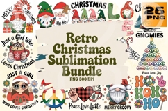 Retro Christmas PNG Sublimation Bundle 25 Product Image 1