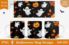 Halloween Mug Wrap Design, Fall Pumpkins Mug Wrap Product Image 1