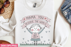 Floral Mama Mom Sublimation PNG Product Image 2