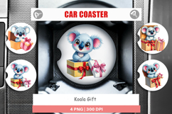 Car Coaster Koala Gift Product Image 1