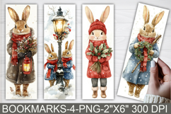 Christmas Critter Printable Bookmarks Product Image 1