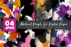 Abstract Purple Ink Digital Paper Product Image 1