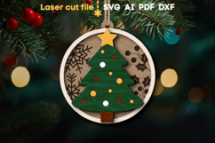Christmas Tree Toy SVG laser cut file for Glowforge Product Image 1