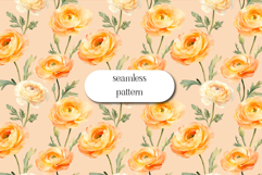 Wildflowers Digital Paper , Flowers Scrapbook, Meadow paper Product Image 1