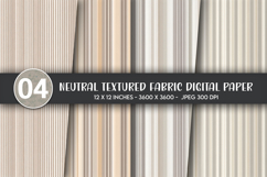 Neutral Textured Fabric Digital Paper Product Image 1