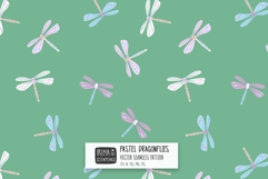 Pastel Dragonflies Seamless Pattern Product Image 1