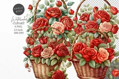 Roses clipart, Flowers clipart, Flowers Product Image 1