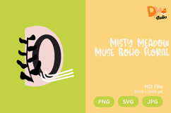 Misty Meadow Muse Boho Floral Monogram Product Image 1