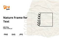 Nature Frame for Text Product Image 1