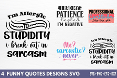 Funny Quotes Designs SVG Product Image 1