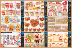 Valentine&#039;s Day Laser Cut Mega Bundle|Love Day SVG|Gift Idea Product Image 3