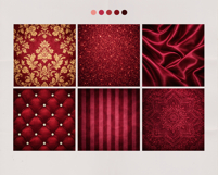 Velvet Burgundy Digital Papers, 24 Luxury Red Backgrounds Product Image 3